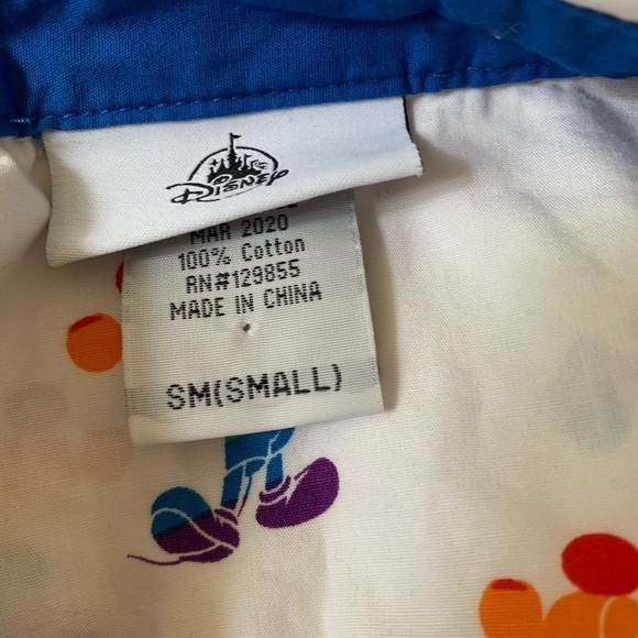 PRIDE Disney Mickey Mouse rainbow unisex woven shirt - Picture 4 of 8